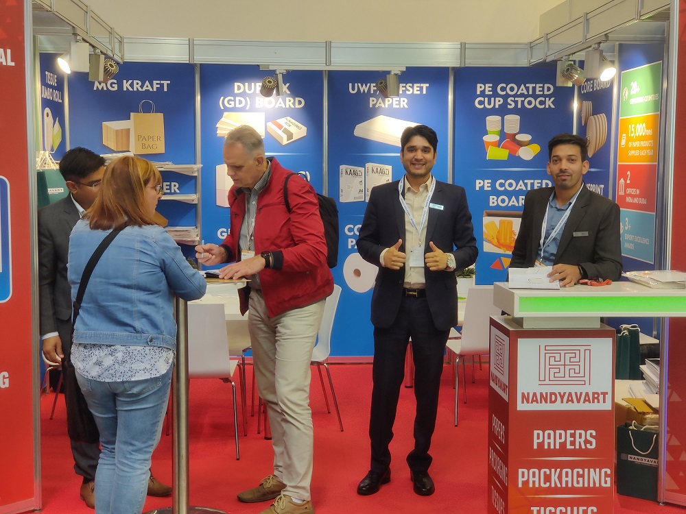 Nandyavart Group team engaging with visitors at Drupa 2024 - Gallery Photo