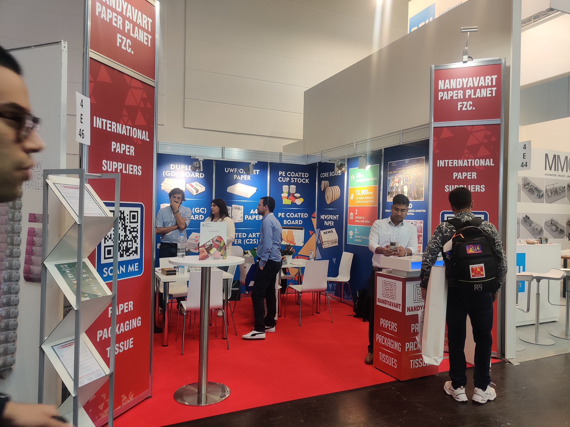 Image of Nandyavart Group showcasing paper products at Drupa 2024