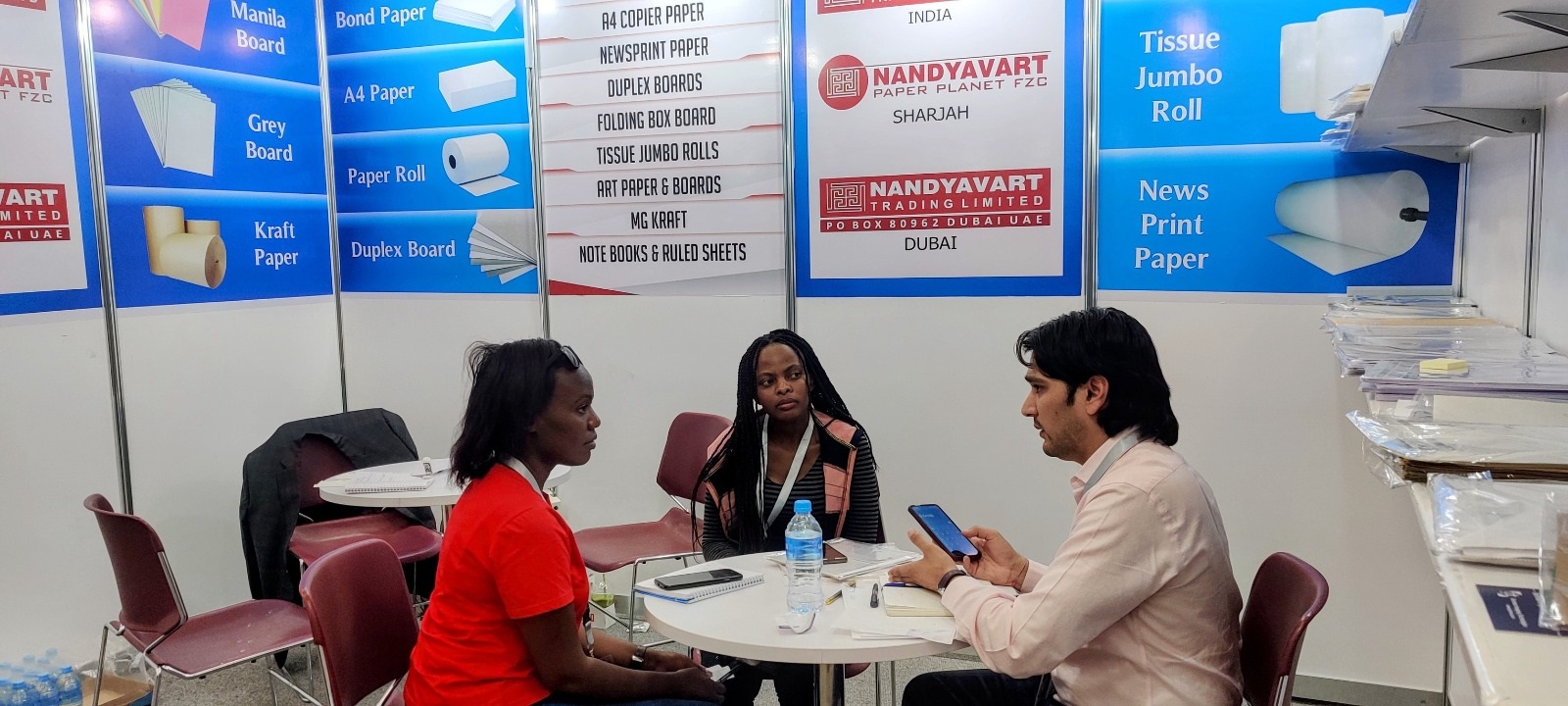 Gallery photo of Nandyavart Group at SCOFEX Exhibition Nairobi Kenya 2022 stall