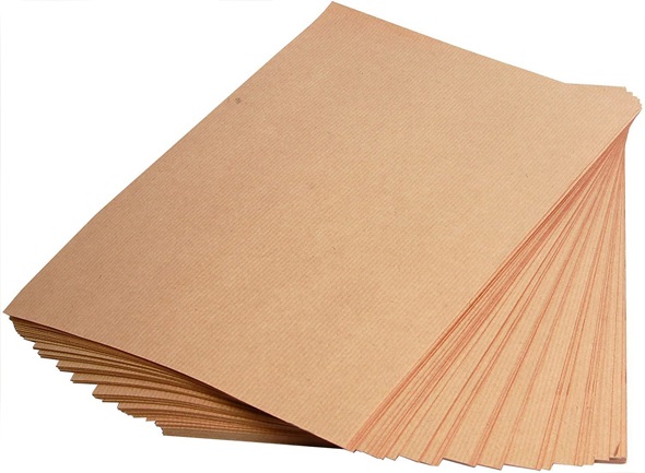 Durable Ribbed Plain Kraft Paper for Packaging and Crafts